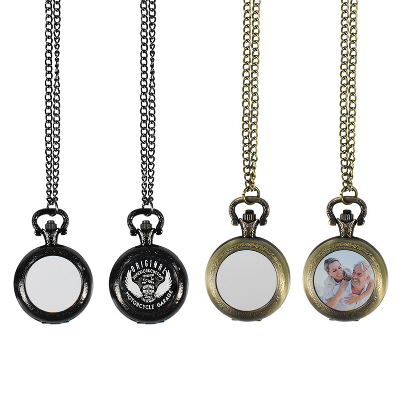 Vintage Collectibles For Sale - Maßgefertigte Vintage Metall-Taschenuhr Anhänger-Halskette Klassische Uhren-Halskette