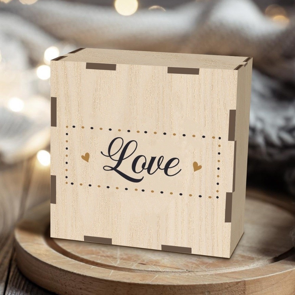 Collectible Vintage Photos - Faltbare Holz-Fotoaufbewahrungsbox Vintage Rustikale Fotoalbum-Box Handgefertigte