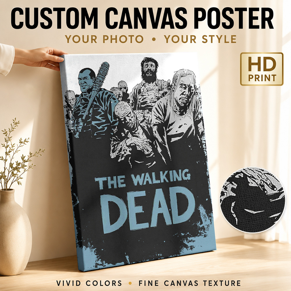 Collectible Vintage Photos - The Walking Dead Leinwand-Poster, Individuelles Foto,