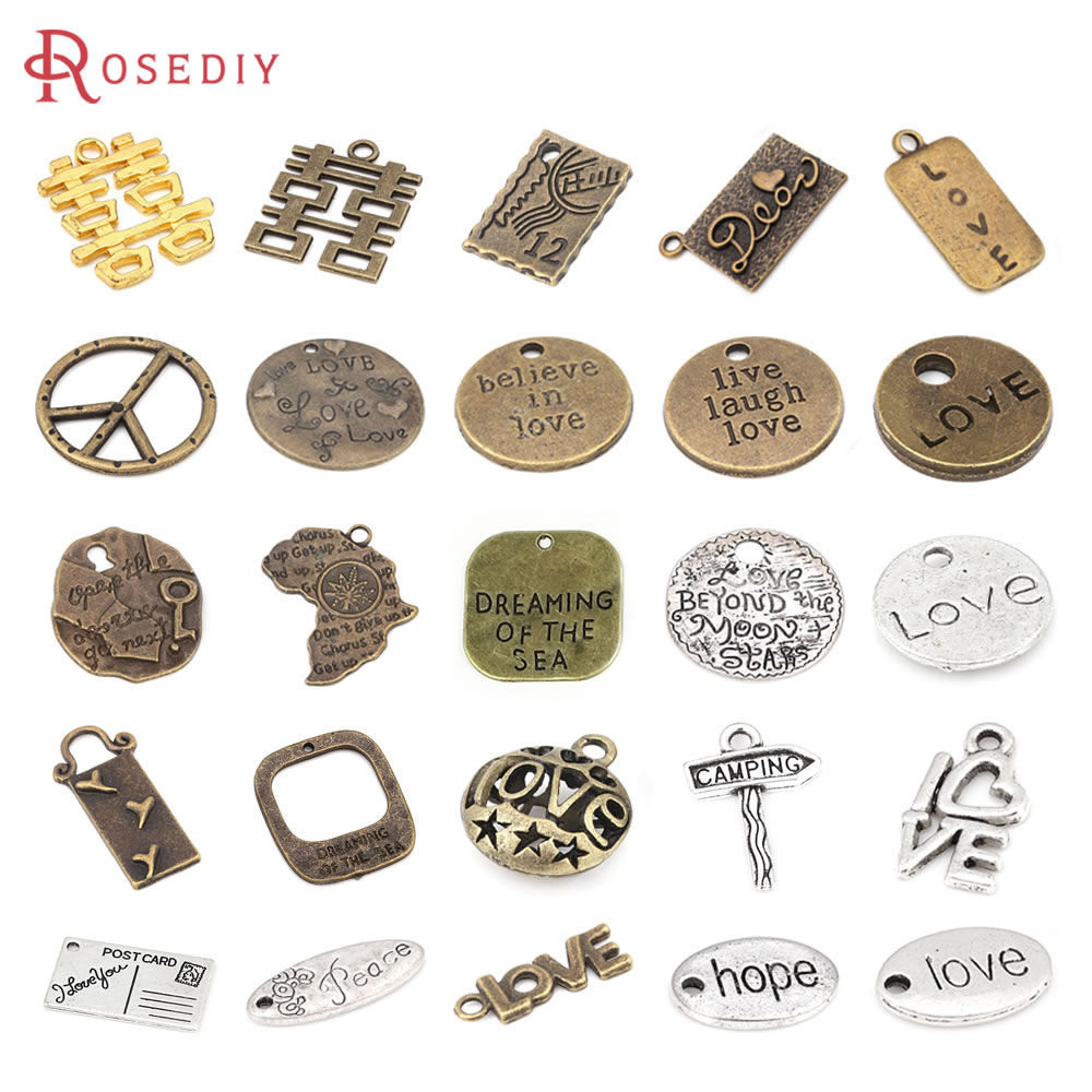 Vintage Collectibles For Sale - Vintage-Stil Zinklegierung Wörter Liebe Herz Buchstaben