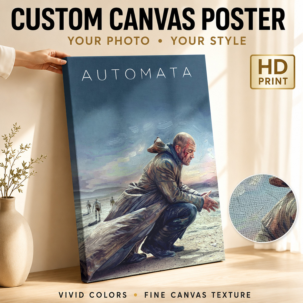 Collectible Vintage Photos - Automata-Film Gerahmtes Leinwand-Poster Personalisiertes Foto Vintage-Film