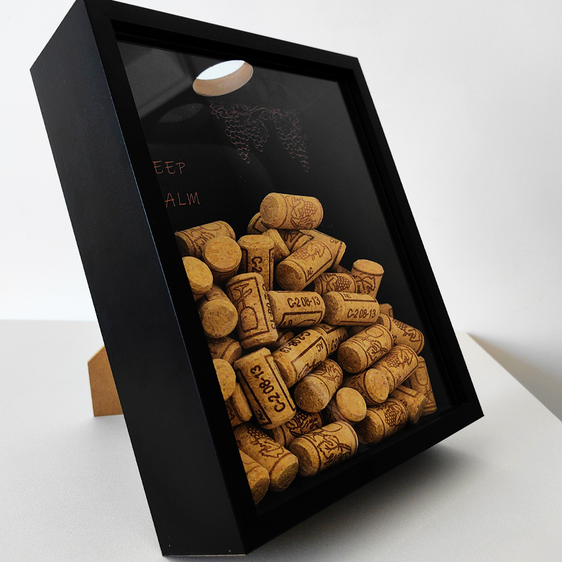 Rotwein Kork Display Rahmen Ho – Collectible Vintage Photos Bewertung und Preis
