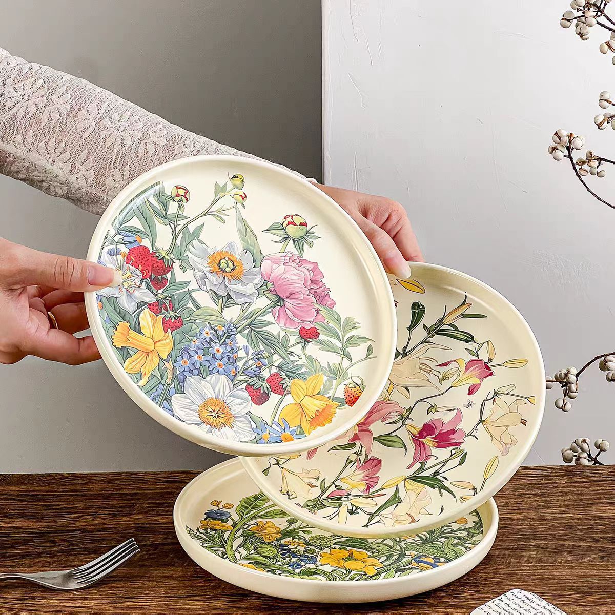 Kreative Romantische Blumen-Ke – Vintage Collectible Dishes Bewertung und Preis