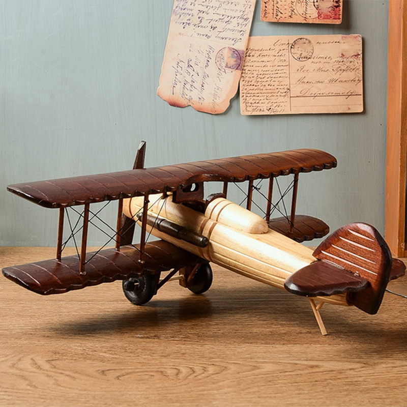 Retro Flugzeug-Modell aus Holz – Collectible Vintage Photos Bewertung und Preis