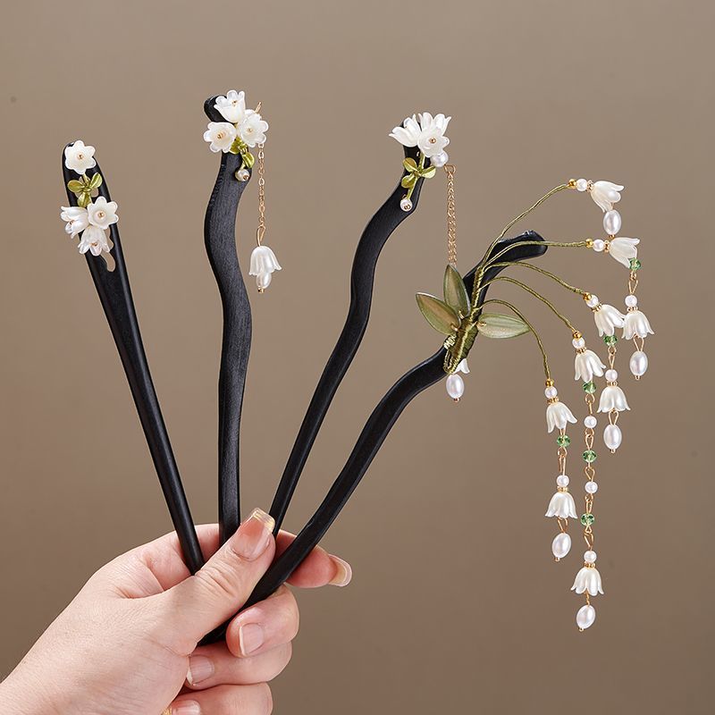 Holzblumen-Haarnadel im Vintag – Vintage Collectibles For Sale Bewertung und Preis