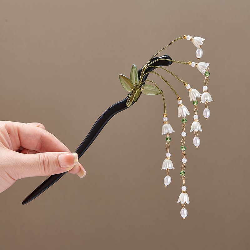 Holzblumen-Haarnadel im Vintag – Vintage Collectibles For Sale Bewertung und Preis