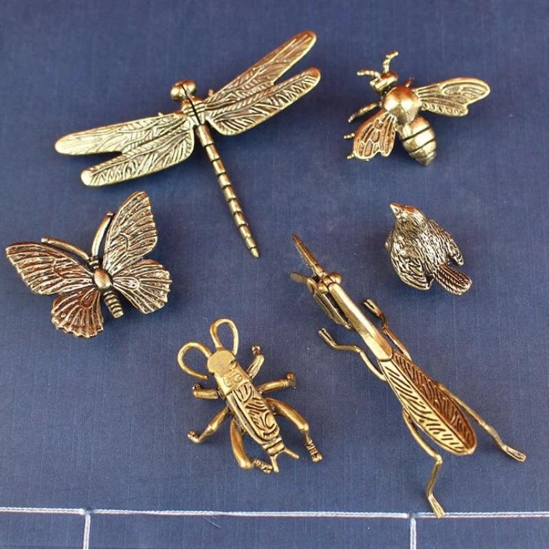 Messing-Mini-Insektenfiguren i – Vintage Fairy Figurines Collectible Bewertung und Preis