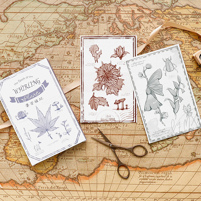 30-teiliges Set Wirbelnde Pfla – Collectible Vintage Greeting Cards Bewertung und Preis
